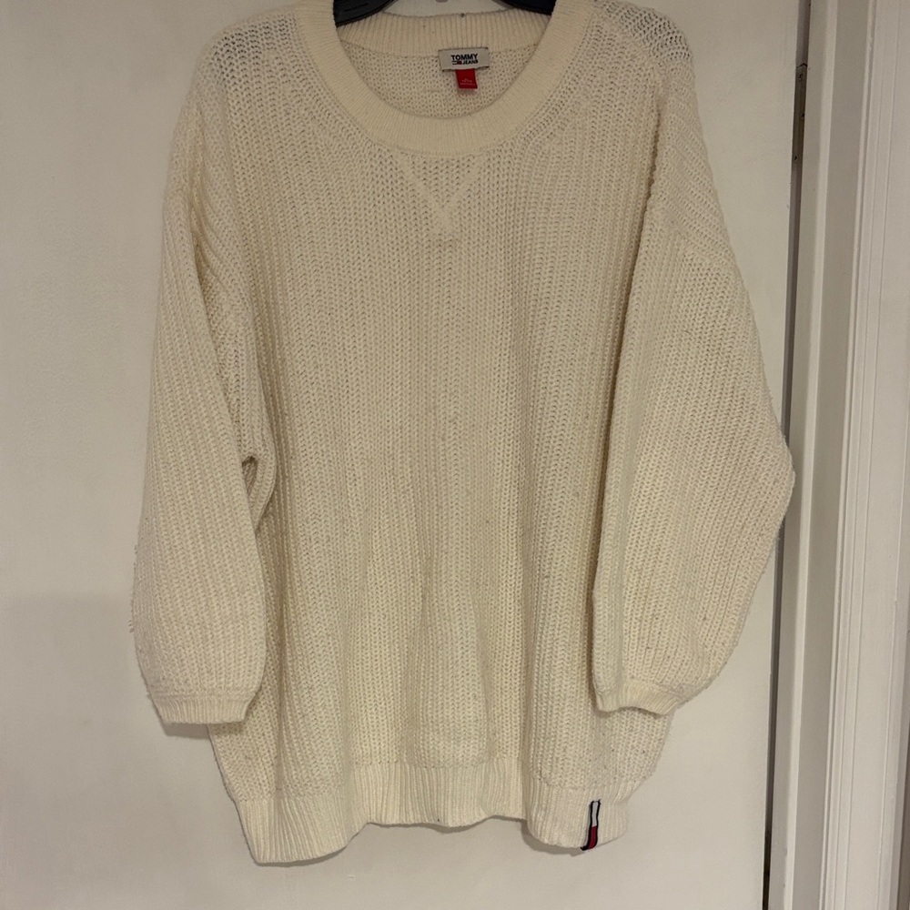 Tommy Hilfiger Off-White Chunky Knit Pullover